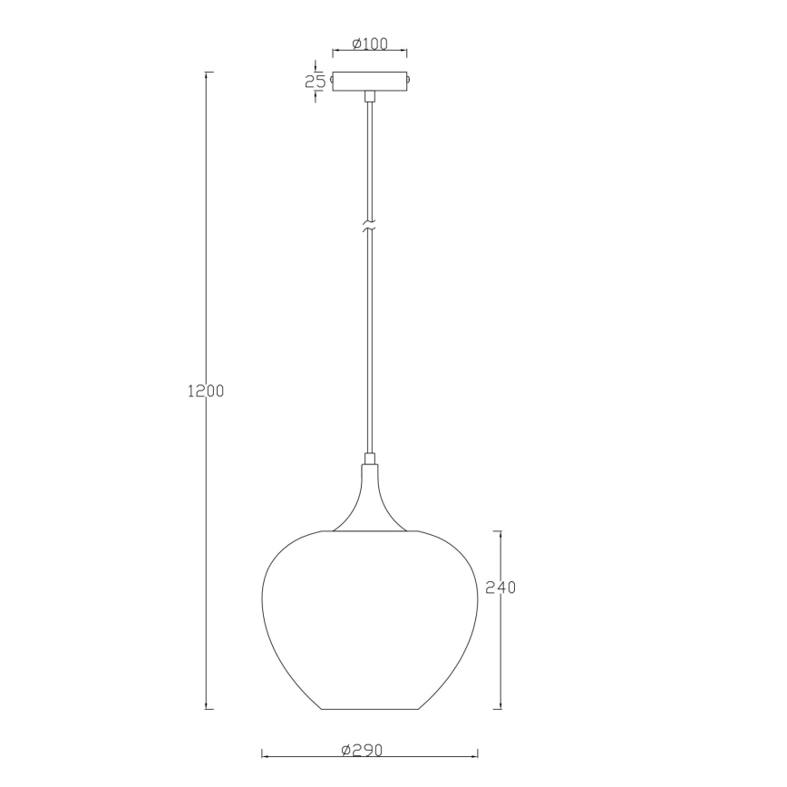 Globo - Luster na sajli 1xE27/40W/230V Ø 29 cm bela/antracit