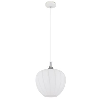 Globo - Luster na sajli 1xE27/60W/230V, prečnik 29 cm, bela
