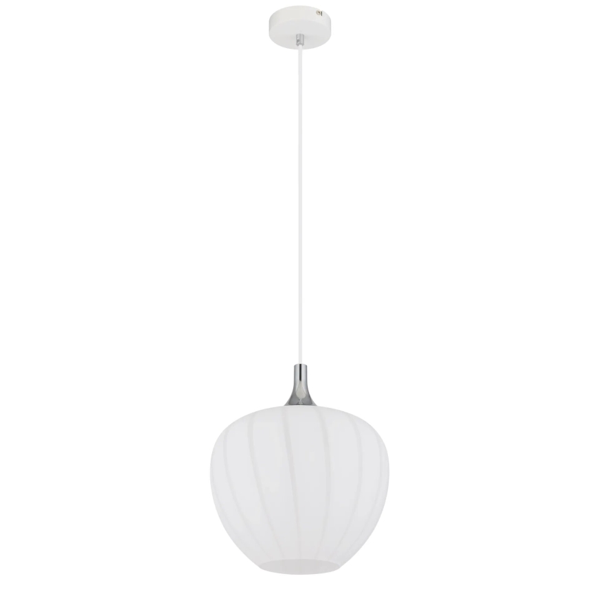 Globo - Luster na sajli 1xE27/60W/230V, prečnik 29 cm, bela