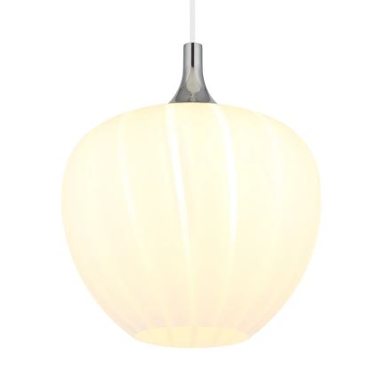 Globo - Luster na sajli 1xE27/60W/230V, prečnik 29 cm, bela