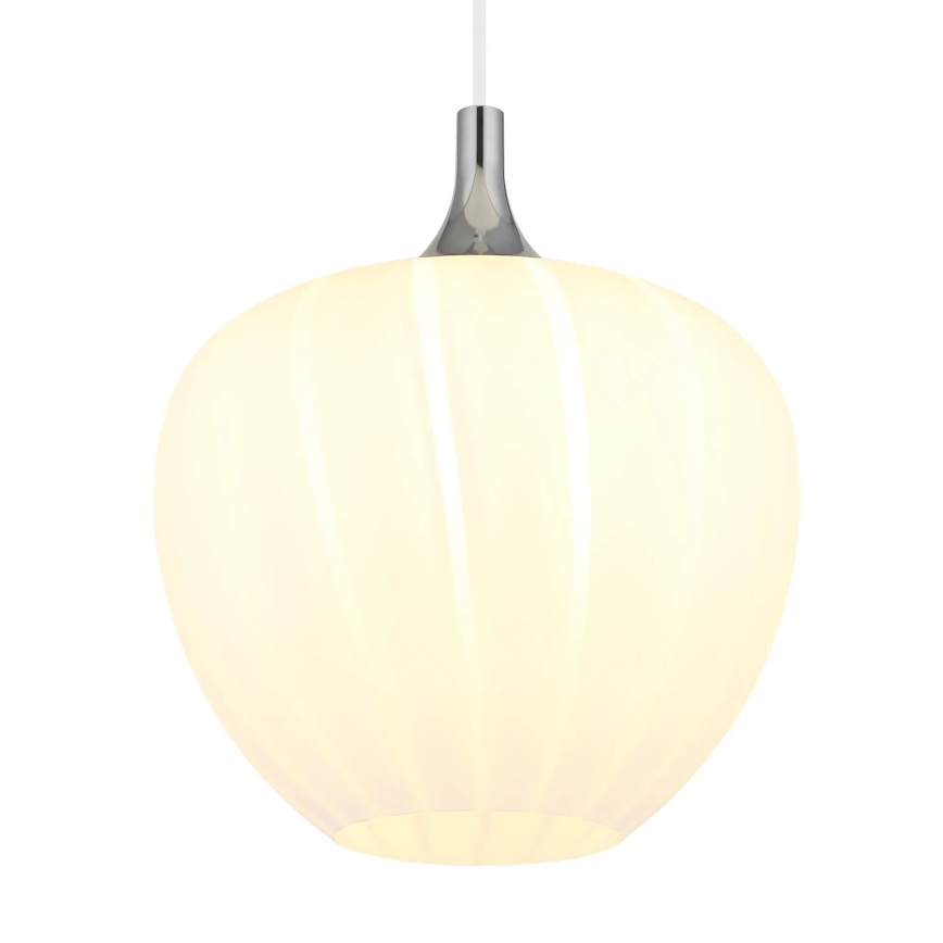 Globo - Luster na sajli 1xE27/60W/230V, prečnik 29 cm, bela
