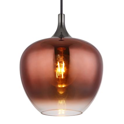 Globo - Luster na sajli 1xE27/60W/230V, prečnik 24 cm, bakarni