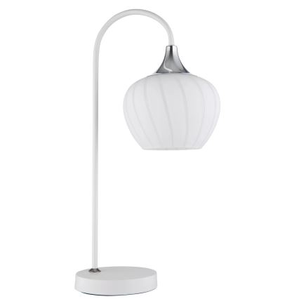 Globo - Stona lampa 1xE27/40W/230V bela