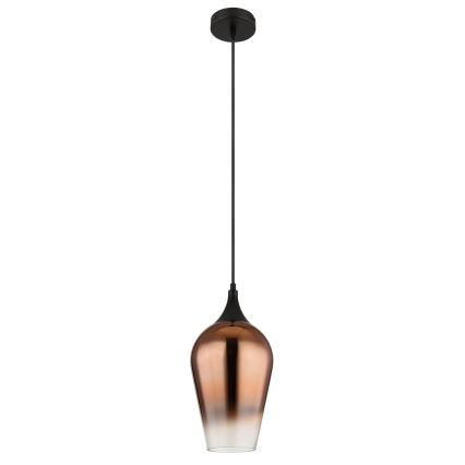 Globo - Luster na sajli 1xE27/60W/230V prečnik 18 cm u boji bakra