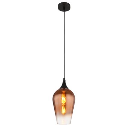 Globo - Luster na sajli 1xE27/60W/230V prečnik 18 cm u boji bakra