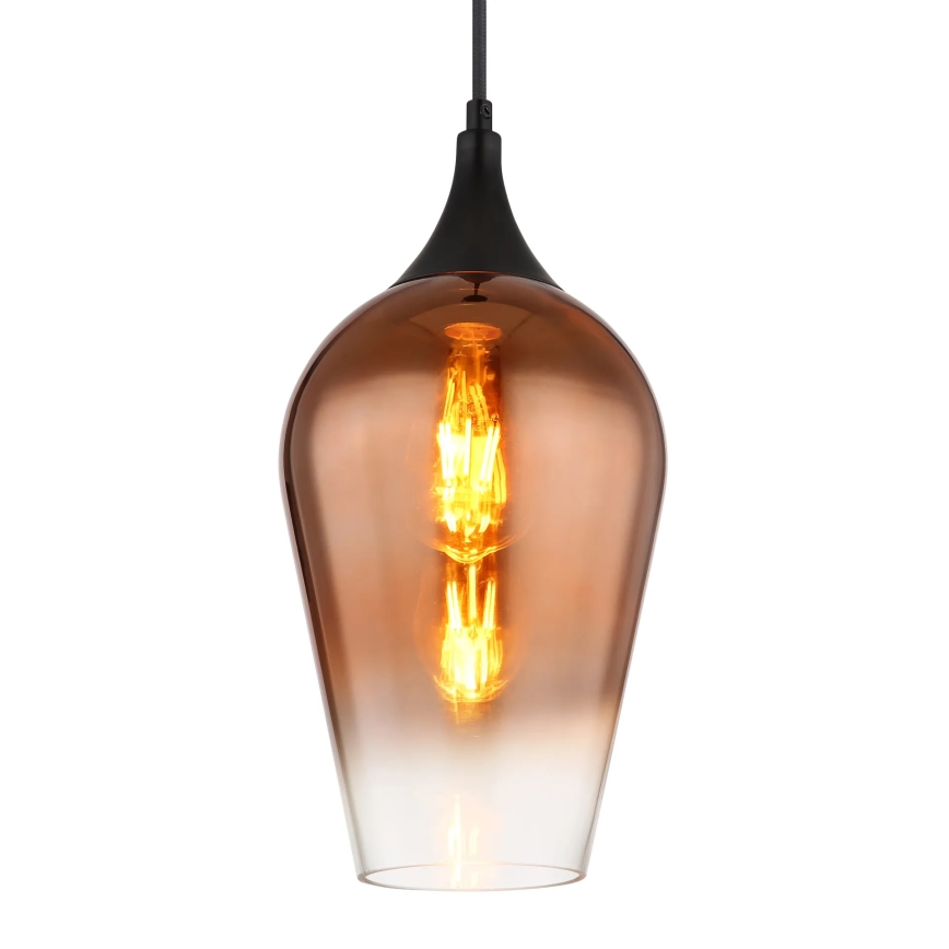 Globo - Luster na sajli 1xE27/60W/230V prečnik 18 cm u boji bakra