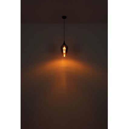 Globo - Luster na kablu 1xE27/60W/230V prečnik 18 cm crna