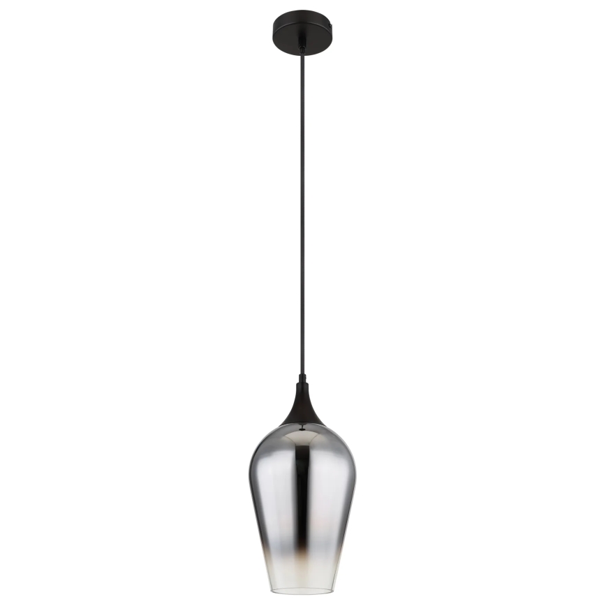 Globo - Luster na kablu 1xE27/60W/230V prečnik 18 cm crna