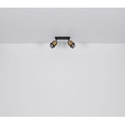 Globo - Spot svetiljka 2xE27/40W/230V crna/mesing