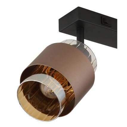 Globo - Spot svetiljka 2xE27/40W/230V crna/bronza