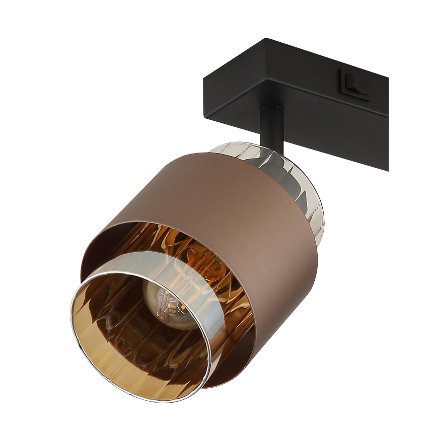Globo - Spot svetiljka 2xE27/40W/230V crna/bronza