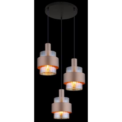 Globo - Luster na sajli 3xE27/60W/230V