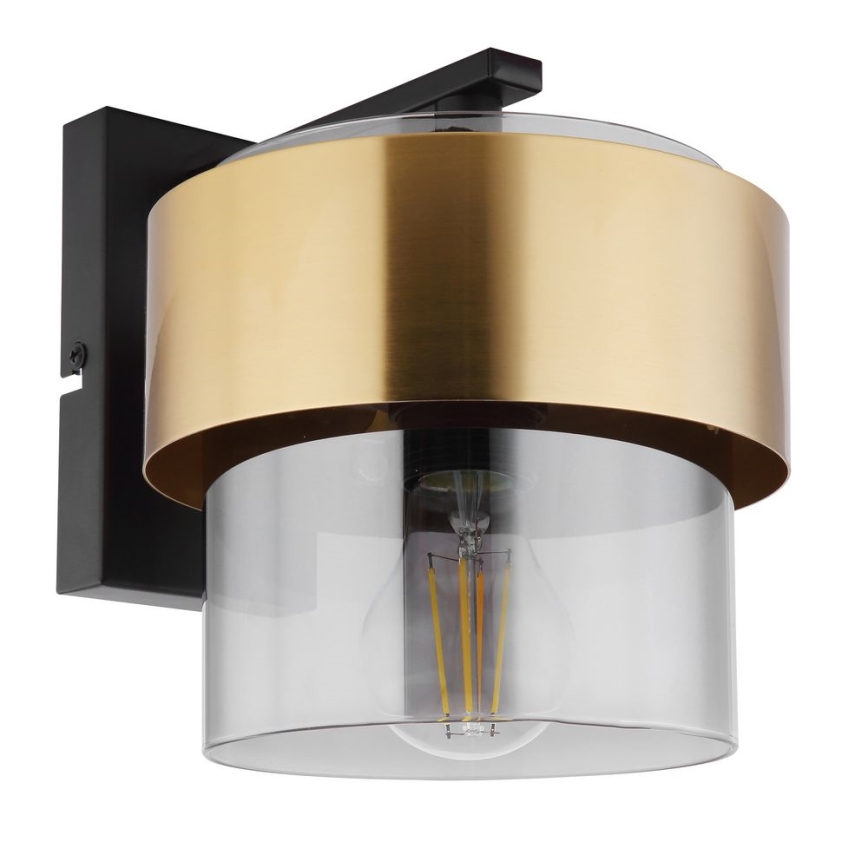 Globo - Zidna lampa 1xE27/60W/230V crna/mesing