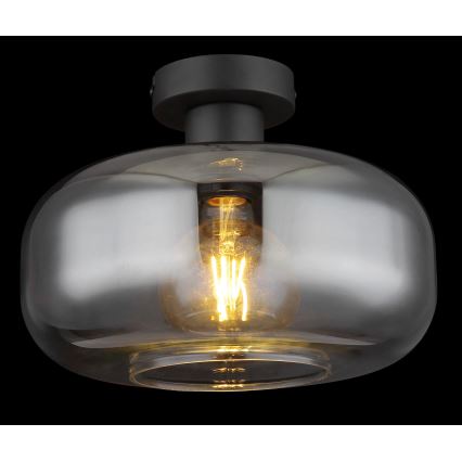 Globo - Plafonski luster 1xE27/40W/230V, prečnik 28 cm, siva