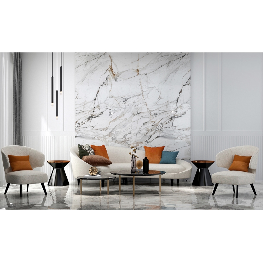 Globo - Luster na sajli 3xG9/4W/230V prečnik 24 cm crna