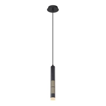 Globo 15630H - LED luster na sajli PENNY LED/12W/230V 3000K crna