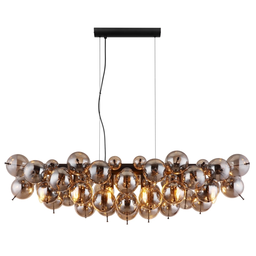Globo - Luster na sajli 6xE14/25W/230V crna