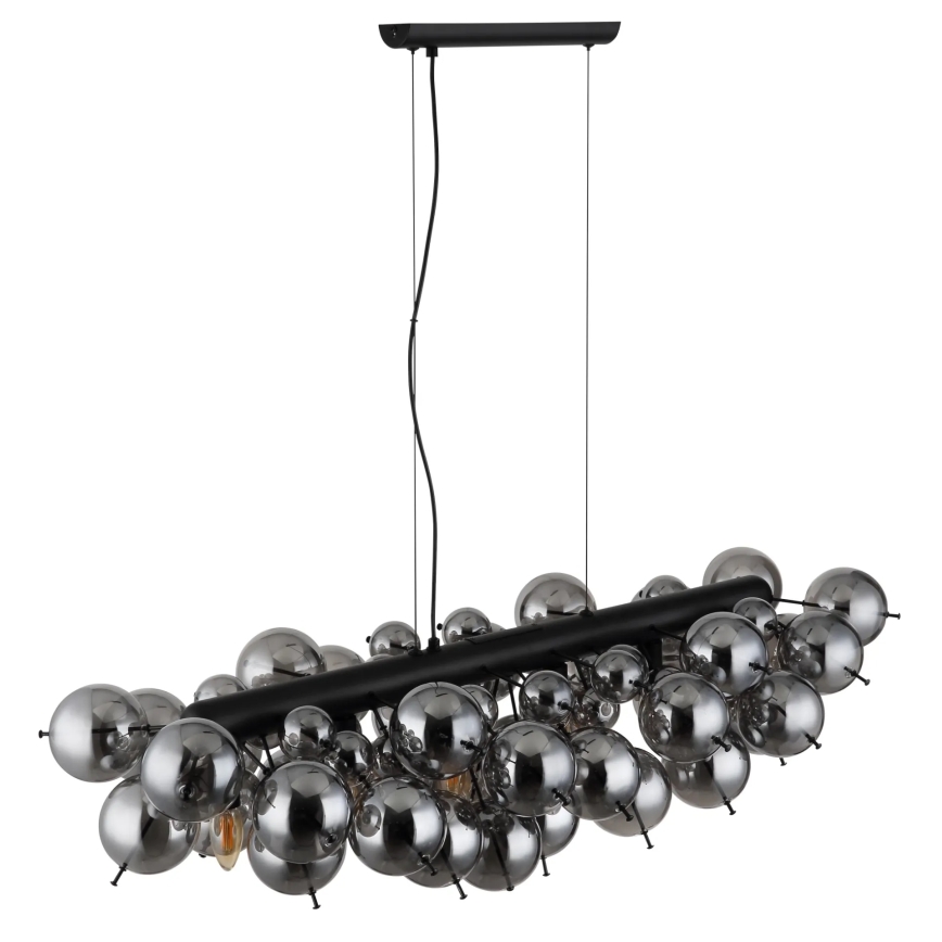 Globo - Luster na sajli 6xE14/25W/230V crna