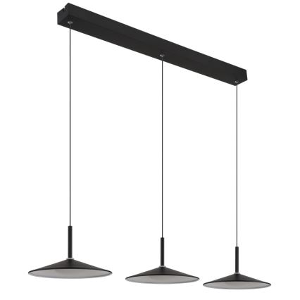 Globo - LED luster na sajli LED/24W/230V 4000K crna