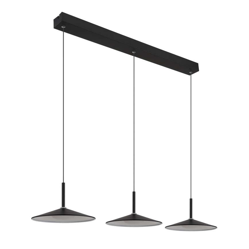 Globo - LED luster na sajli LED/24W/230V 4000K crna
