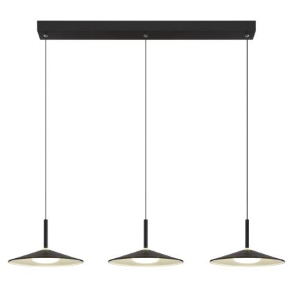 Globo - LED luster na sajli LED/24W/230V 4000K crna