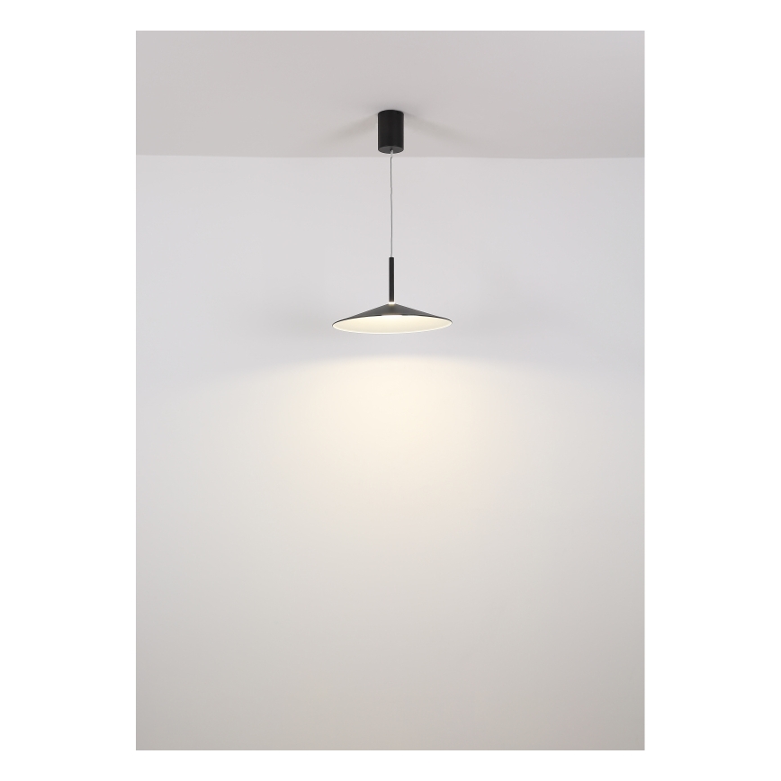 Globo - LED luster na sajli LED/18W/230V 4000K crna