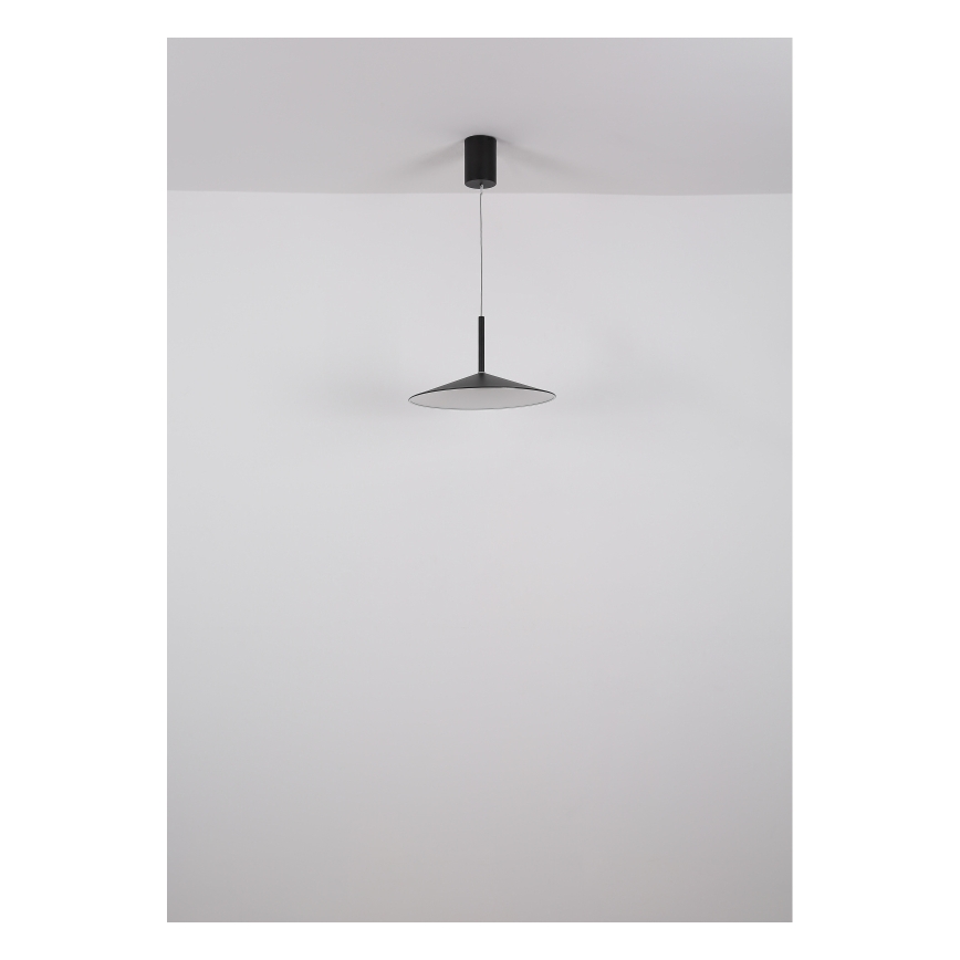Globo - LED luster na sajli LED/18W/230V 4000K crna