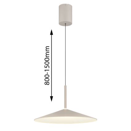 Globo - LED luster na sajli LED/18W/230V 4000K bež