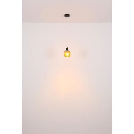 Globo - Luster na sajli 1xE27/25W/230V Ø 15 cm zelene boje