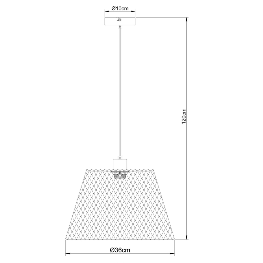 Globo - Viseći luster na sajli 1xE27/40W/230V prečnik 36 cm