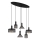 Globo 15648-6H - Luster na sajli JEDD 6xE27/60W/230V crna