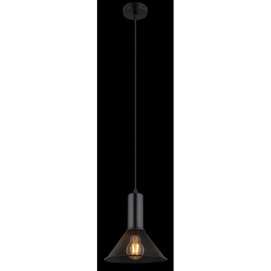 Globo - Luster na sajli 1xE27/60W/230V crna
