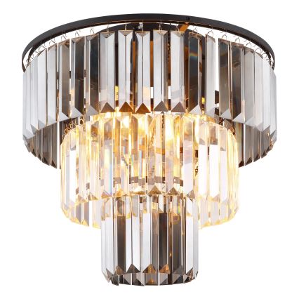 Globo - Plafonski luster 3xE27/40W/230V prečnik 40 cm crna