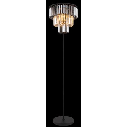 Globo - Podna lampa 3x E27/40W/230V, prečnik 40 cm, crna
