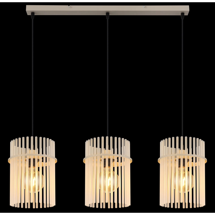 Globo - Luster na sajli 3xE27/60W/230V
