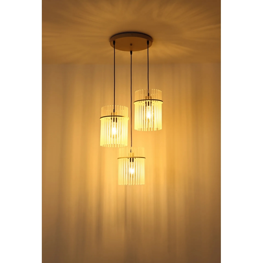 Globo - Luster na sajli 3xE27/60W/230V