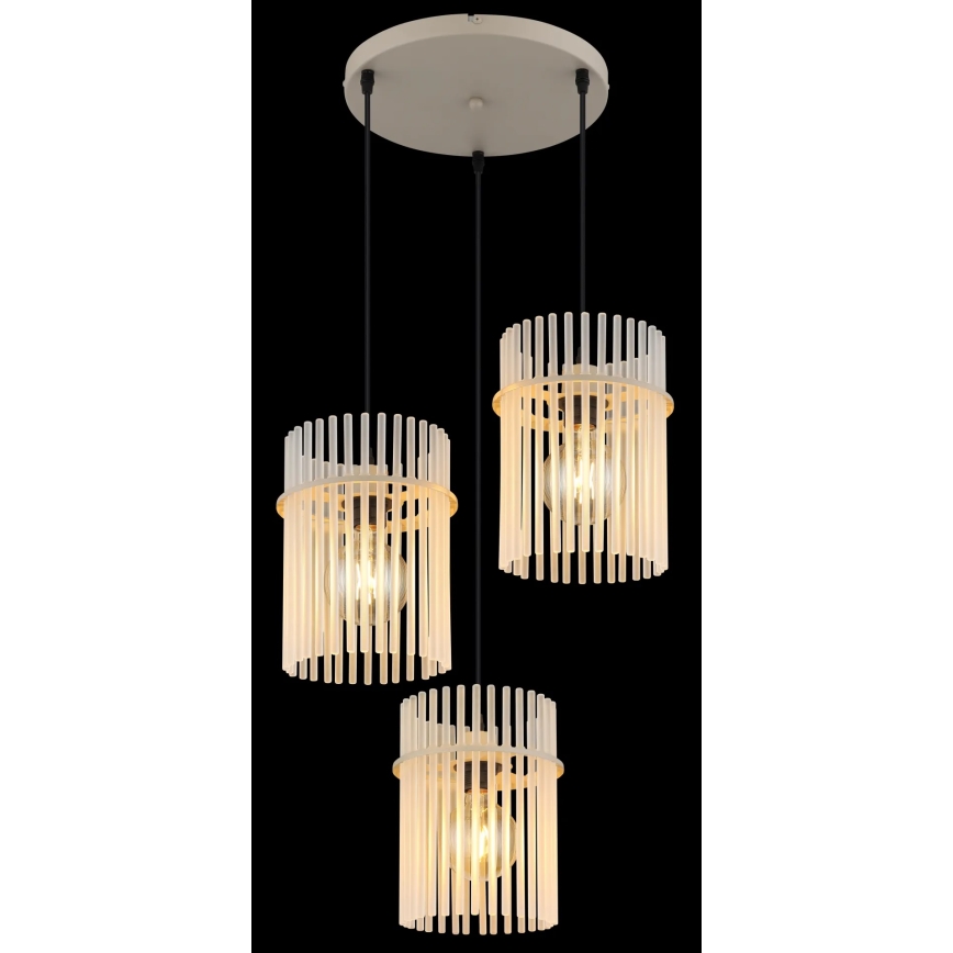 Globo - Luster na sajli 3xE27/60W/230V
