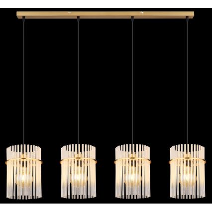 Globo - Luster na sajli 4xE27/60W/230V zlatna