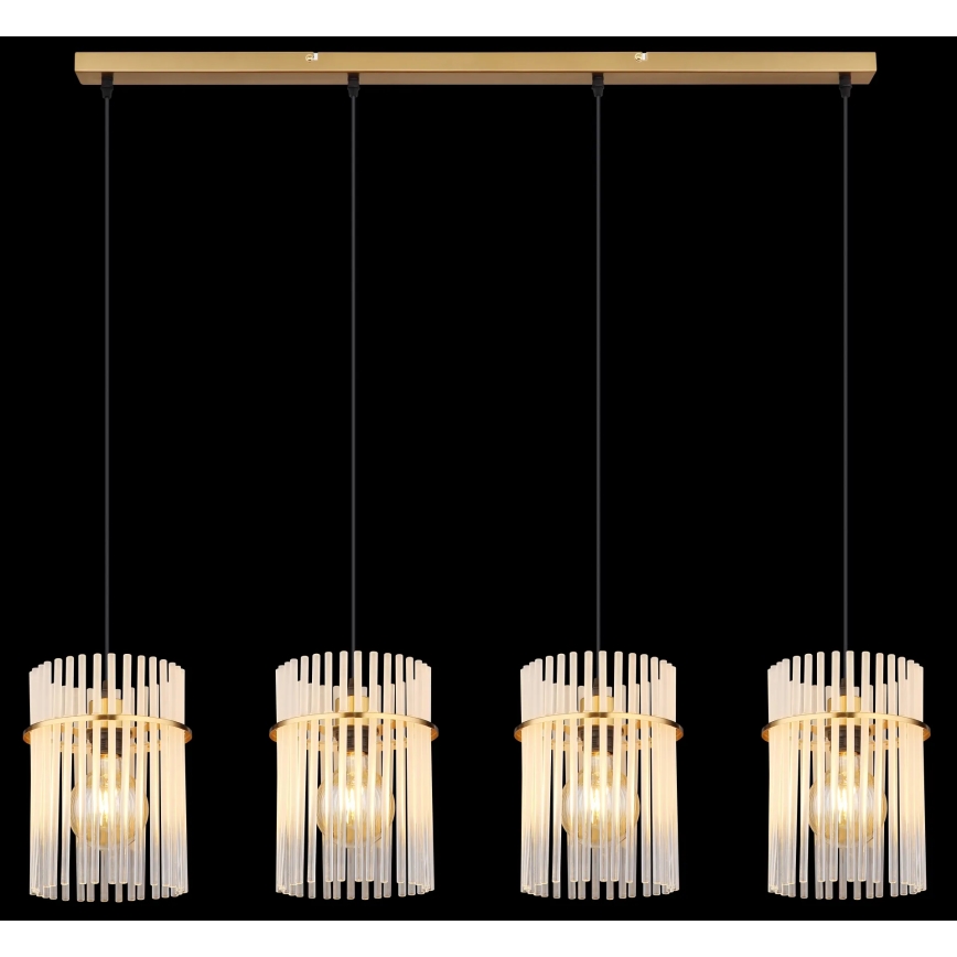 Globo - Luster na sajli 4xE27/60W/230V zlatna
