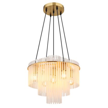 Globo - Luster na sajli 5xE27/60W/230V zlatna