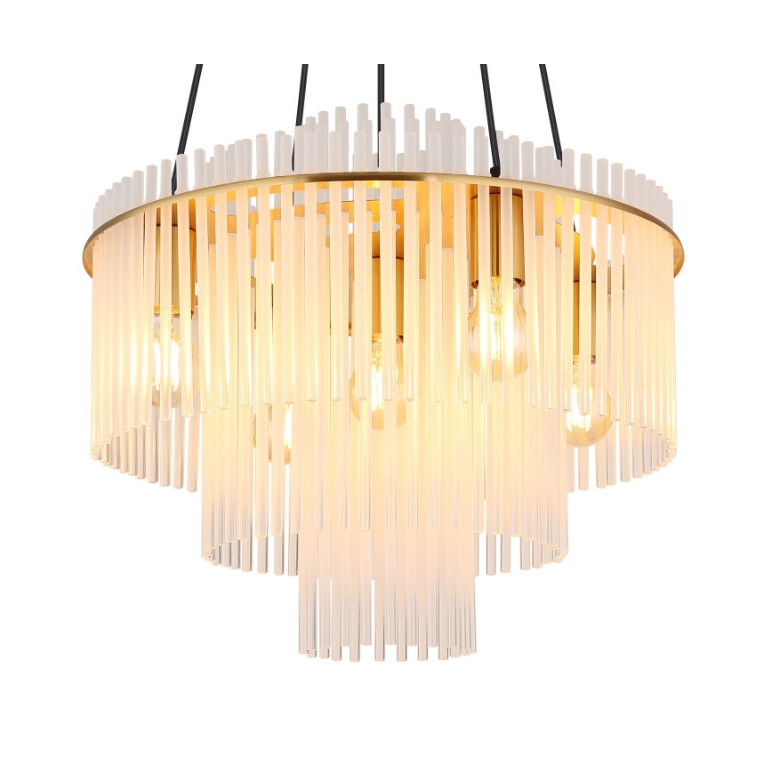 Globo - Luster na sajli 5xE27/60W/230V zlatna