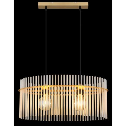 Globo - Luster na sajli 2xE27/60W/230V zlatni
