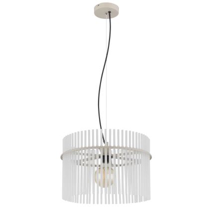 Globo - Luster na sajli 1xE27/60W/230V preč. 40 cm krem