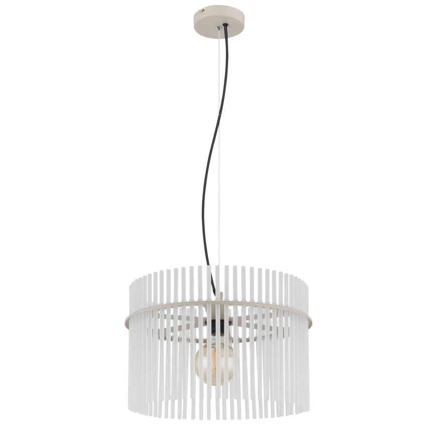 Globo - Luster na sajli 1xE27/60W/230V preč. 40 cm krem