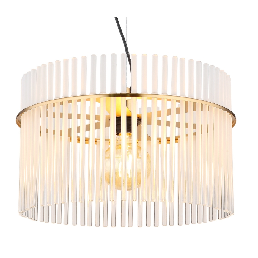 Globo - Luster na sajli 1xE27/60W/230V Ø 40 cm zlatna