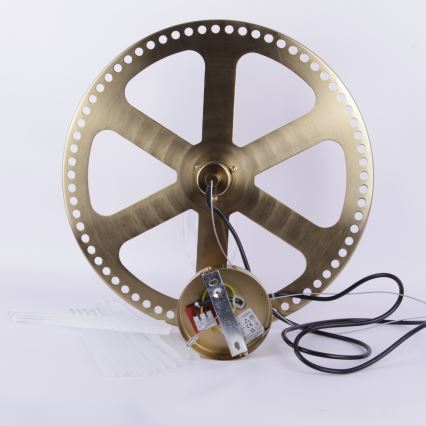 Globo - Luster na sajli 1xE27/60W/230V Ø 40 cm zlatna
