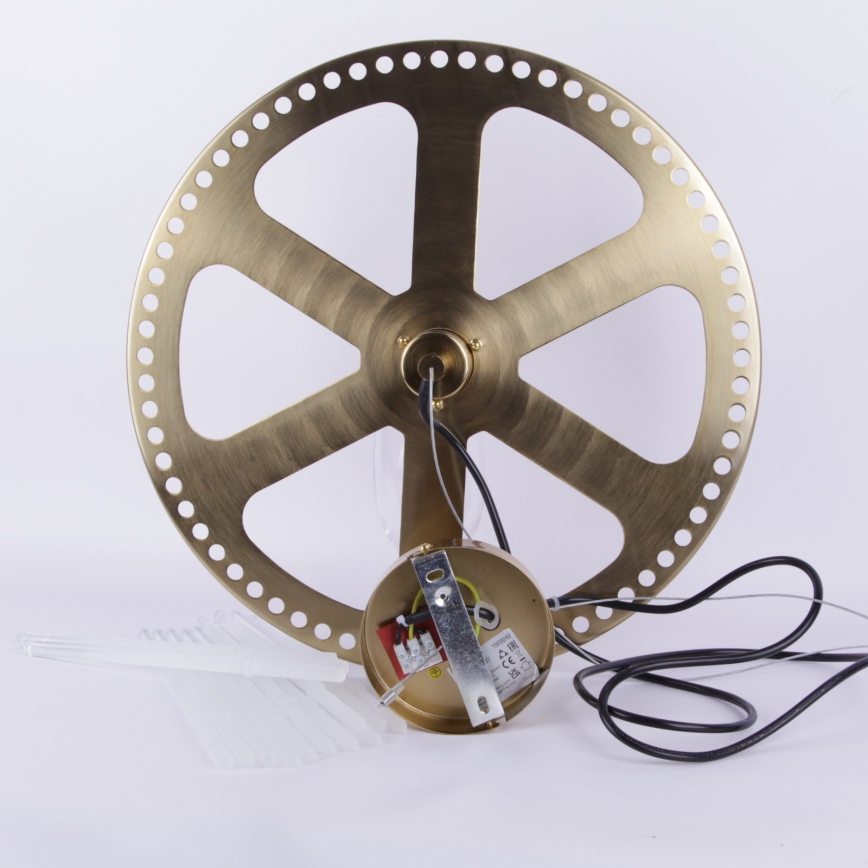 Globo - Luster na sajli 1xE27/60W/230V Ø 40 cm zlatna