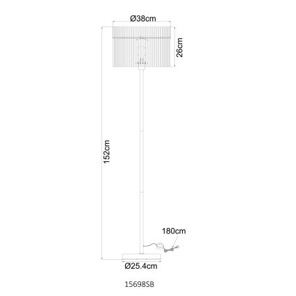 Globo - Stojeća lampa 1xE27/60W/230V