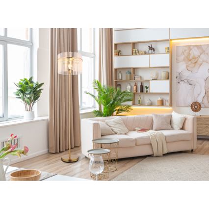 Globo - Stojeća lampa 1xE27/60W/230V zlatna