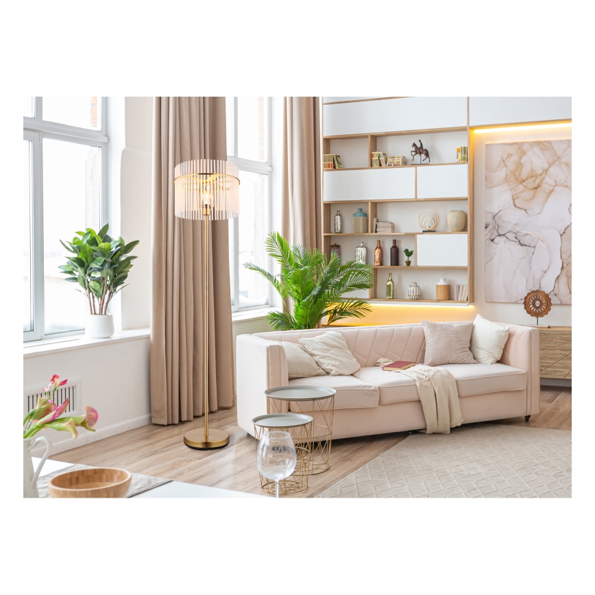 Globo - Stojeća lampa 1xE27/60W/230V zlatna